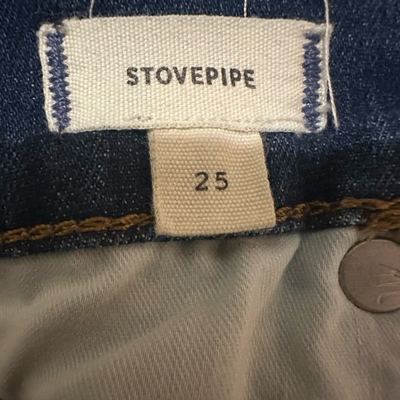 Madewell Stovepipe Jean in Dark Wash - Picture 4 of 5
